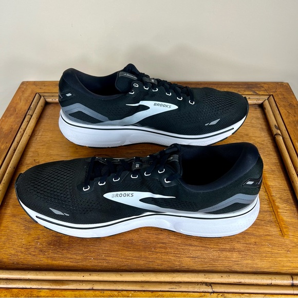 Brooks Ghost 15 Men’s Running Shoes Black Blackened Pearl Size 15 - Picture 8 of 13